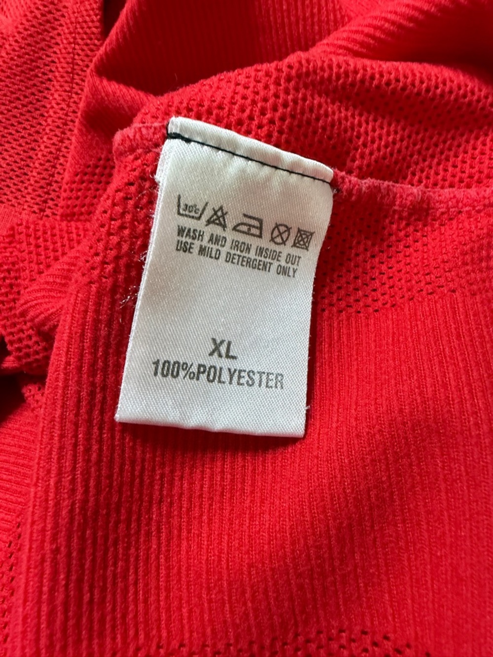 Vintage Adidas Athletic Short Sleeve Polo Jersey Mens XL Red Black - Picture 7 of 10